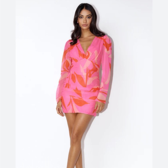 HELLO MOLLY LUXE BOAT PARTY MINI DRESS PINK SIZE 6 - Picture 1 of 11